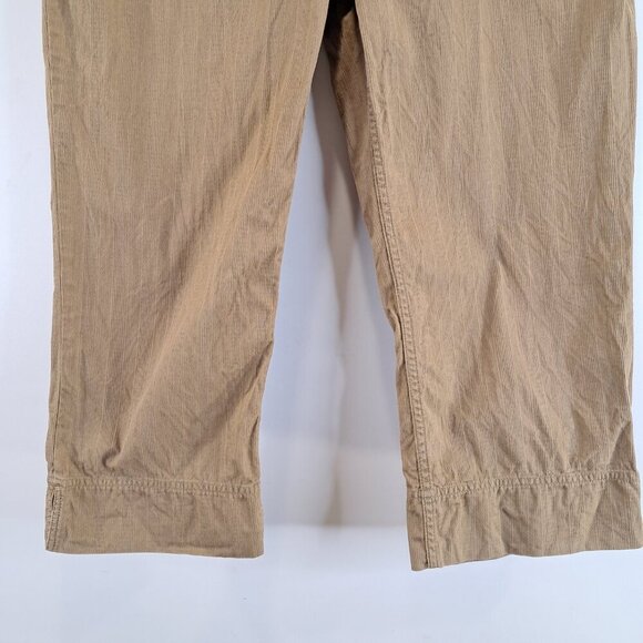 J JILL Genuine Fit Below Waist Tan Capri Cropped Pants Size 10 - Picture 3 of 11